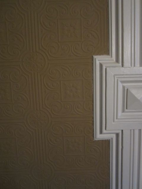 Wallpaper Detail in Back Parlor